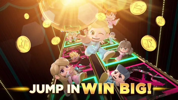 A vibrant slot machine with '777' symbols and golden coins